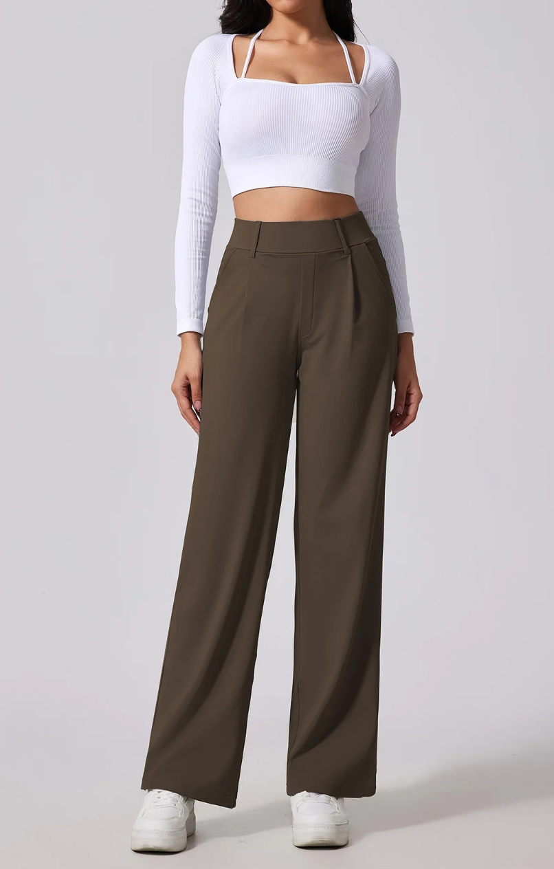 Viral Women's Solid Pocket Stretch Pants